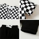 nilikastta Toddler Baby Boy Clothes, 2Pcs Infant Boy Outfit Lattice Shirt + Shorts Sets Newborn Summer Outfit (2T-3T) by 