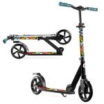 LaScoota Kick Scooter for Adults & Teens. Perfect for Youth 12 Years and Up and Men & Women. Lightweight Foldable Adult Scooter with Large 8â Wheels 220lbs (Teen, Retro) from Lascoota