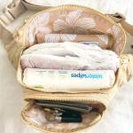 Ditty Co. Small Diaper Bag - Portable Changing Pad - Crossbody Bags For Women - Baby Wipe Holder - Baby Travel Essentials (Natural Tan) from 