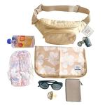 Ditty Co. Small Diaper Bag - Portable Changing Pad - Crossbody Bags For Women - Baby Wipe Holder - Baby Travel Essentials (Natural Tan) from 