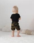 Baby Boy Clothes Newborn Outfits Summer Romper Letter Print Short Sleeve Infant Set 3PCS from 