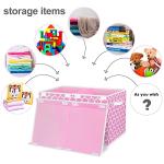homyfort Toy Box for Girls,Kids - Large Toy Chest Organizers and Storage Boxes with Flip-Top Lid, Collapsible Container Bins for Playroom, Nursery, Closet, Living Room, 24.5"x13"x16" (Pink) by homyfort