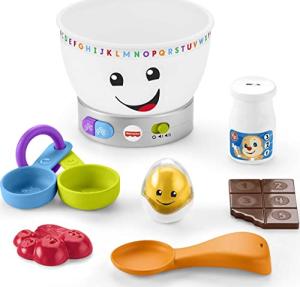 Fisher-Price Laugh & Learn Baby Learning Toy Magic Color Mixing Bowl With Pretend Food Music & Lights For Ages 6+ Months by Fisher-Price