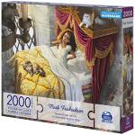Spin Master Puzzles, Princess and The Pea 2000-Piece Jigsaw Puzzle Artist Mark Fredrickson Fairytale Cartoon with Poster, for Adults & Kids Ages 12+ by Spin Master