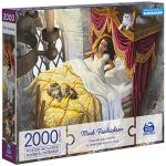 Spin Master Puzzles, Princess and The Pea 2000-Piece Jigsaw Puzzle Artist Mark Fredrickson Fairytale Cartoon with Poster, for Adults & Kids Ages 12+ by Spin Master
