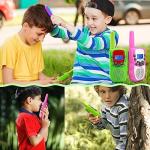 Wcfish Walkie Talkies for Kids 2 Pack 22 Channels 2 Way Radio with Backlight LCD Flashlight 3KMs Long Range Kids Toys for 3-12 Years Children's Outdoor Adventure Camping Hiking Game (Green+Pink) from Wcfish