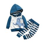Toddler Infant Baby Boy Clothes Elephant Long Sleeve Hoodie Tops Sweatsuit Pants Outfit Set (6-9 Months) from 