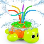 Outdoor Sprinkler for Kids - Backyard Rotating Turtle Sprinkler with Swing Tube - Splashing Toy for Summer - Outside Garden Lawn Water Toys Gifts for 3 4 5 6 Boys and Girls from Sprinkleplay