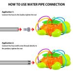 Outdoor Sprinkler for Kids - Backyard Rotating Turtle Sprinkler with Swing Tube - Splashing Toy for Summer - Outside Garden Lawn Water Toys Gifts for 3 4 5 6 Boys and Girls from Sprinkleplay