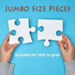 Dinosaur Jigsaw Puzzle for Kids Age 3-5 4-8 Year Old, 35 Piece Jumbo Toddler Floor Puzzle for Kid Boy Girl Learning Educational Toy Gift Box by WolRover