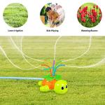 Outdoor Sprinkler for Kids - Backyard Rotating Turtle Sprinkler with Swing Tube - Splashing Toy for Summer - Outside Garden Lawn Water Toys Gifts for 3 4 5 6 Boys and Girls from Sprinkleplay