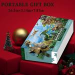 Dinosaur Jigsaw Puzzle for Kids Age 3-5 4-8 Year Old, 35 Piece Jumbo Toddler Floor Puzzle for Kid Boy Girl Learning Educational Toy Gift Box by WolRover