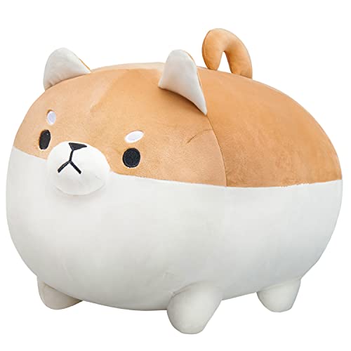 VHYHCY Stuffed Animal Shiba Inu Plush Pillow, Cute Corgi Dog Plush Soft Anime Pet Plushies, Kawaii Plush Toy Gifts for Kids Boys and Girls (Brown, 15.7") from VHYHCY