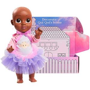 Qai Qai Doll by Serena Williams, Doll for Baby Girls with Coloring House Box 14.5in, Includes Removable Outfit with Tutu and Onesie, Stands Alone, Baby Doll for Ages 3+, by Just Play by Qai Qai