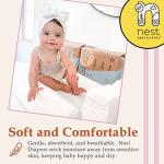 Nest Baby Diapers, Size 2, 11-18 lbs. (30 Count) Disposable Premium Diapers for Babies, Gentle Plant-Based Materials, Fragrance-Free from KCK Industries