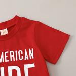 CenturyX Toddler Baby Boy Summer Shorts Clothes Short Sleeve T shirt Tops with Shorts Infant Boy Casual Outfit Sets (Red Stars Stripes, 18-24 Months) from 
