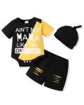 NZRVAWS Baby Boy Clothes 3-6 Months Newborn Boy Outfits Bodysuit Short Sets Infant Baby Boy's Clothing Summer Outfit from 