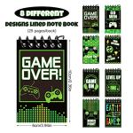24 Pieces Video Game Party Favors Gaming Mini Notepads Notebooks Gamer Video Gamer Favors Gaming Notepad Teacher Classroom Supplies Bulk Mini Notepads Pack for Boys Girls Video Game Birthday Party from Marspark