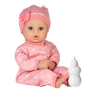 Adora Playtime Baby Doll Cozy Snowflake, 13 inch Soft Doll, Open/Close Eyes, Best Baby Girl Gift for Age 1+ , Pink by Adora