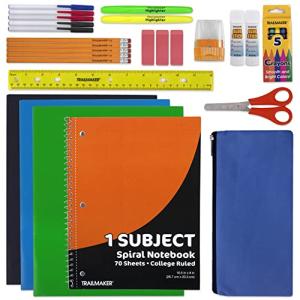 30 Piece School Supplies Kit for Elementary Kids â Back to School Essentials Bundle K-12 Supply Pack for Girls & Boys from A.D. Sutton & Sons