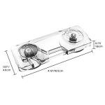 EUDEMON 2 Pack Childproof Refrigerator Lock, Baby Safety French Fridge Door Lock, Freezer Lock, Invisible Cabinet Cupboard Lock for Toddlers, Easy to Install, no Tools Need or Drill (Transparent) from Ningbo Eudemon Child Protective Equipment Co., Ltd.