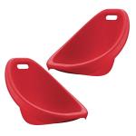 American Plastic Toysâ Kidsâ Scoop Rockers (Pack of 2), Red, Lounging Floor-Level Chairs, Reading, Gaming, Watching TV, Indoors, Outdoors, Stackable, Non-Toxic, BPA-Free Plastic, Easy Wipe Clean, 3+ by American Plastic Toys