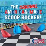 American Plastic Toysâ Kidsâ Scoop Rockers (Pack of 2), Red, Lounging Floor-Level Chairs, Reading, Gaming, Watching TV, Indoors, Outdoors, Stackable, Non-Toxic, BPA-Free Plastic, Easy Wipe Clean, 3+ by American Plastic Toys