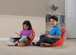 American Plastic Toysâ Kidsâ Scoop Rockers (Pack of 2), Red, Lounging Floor-Level Chairs, Reading, Gaming, Watching TV, Indoors, Outdoors, Stackable, Non-Toxic, BPA-Free Plastic, Easy Wipe Clean, 3+ by American Plastic Toys