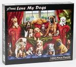 Vermont Christmas Company Love My Dogs Jigsaw Puzzle 1000 Piece from Vermont Christmas Company