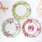 Talking Tables Vintage Tea Party Supplies | Floral Paper Party Plates, Napkins, Tea Cups and Saucer Sets | Great for Tea Parties, Weddings, Bridal Showers, Baby Showers and Birthday Parties by Talking Tables