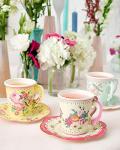 Talking Tables Vintage Tea Party Supplies | Floral Paper Party Plates, Napkins, Tea Cups and Saucer Sets | Great for Tea Parties, Weddings, Bridal Showers, Baby Showers and Birthday Parties by Talking Tables