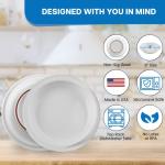 Providence Spillproof 9" Scoop Plate High-Low Adaptive Bowl - 2-Pack - Dish for Disabled, Handicapped, and Elderly Adults with Special Needs from Parkinsons, Dementia, Stroke or Tremors - PSC 996 from Providence Spillproof