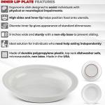 Providence Spillproof Inner Lip Plate - 9" White by Providence Spillproof