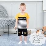 Baby 18 Months Boy Clothes Summer Toddler Outfits Boy Cotton Shorts Sets Little Boy Clothing Sets Summer Toddler Boy Clothes 18-24 Months Yellow by 