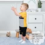Baby 18 Months Boy Clothes Summer Toddler Outfits Boy Cotton Shorts Sets Little Boy Clothing Sets Summer Toddler Boy Clothes 18-24 Months Yellow by 