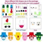 WATINC 6Pcs Hand Puppet Making Kit for Kids Art Craft Felt Sock Puppet Creative DIY Make Your Own Puppets Pompoms Wiggle Googly Eyes Storytelling Role Play Party Supplies for Girls Boys by WATINC