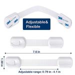 Socub Child Safety Cabinets Strap Locks, Multi Use Latch, For Cabinets, Drawers, Oven, Toilet Seat, Fridge, 8 pack from Socub