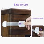 Socub Child Safety Cabinets Strap Locks, Multi Use Latch, For Cabinets, Drawers, Oven, Toilet Seat, Fridge, 8 pack from Socub