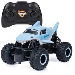 Monster Jam, Official Megalodon Remote Control Monster Truck, 1:24 Scale, 2.4 GHz, for Ages 4 and Up from Spin Master