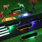36 Pieces Light up Mini Finger Skateboards LED Fingerboard Creative Fingertips Movement Party Favors Novelty Creative Toys Finger Skater Party Supplies Props Decoration Glow in the Dark Party Supplies from Sosation