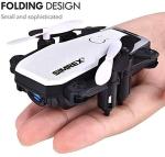 SIMREX X300C Mini Drone RC Quadcopter Foldable Altitude Hold Headless RTF 360 Degree FPV Video WiFi 720P HD Camera 6-Axis Gyro 4CH 2.4Ghz Remote Control Super Easy Fly for Training White by SIMREX