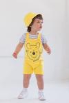 Disney Winnie the Pooh Baby Boys 3 Piece Outfit Set: Overalls T-Shirt Hat 0-3 Months by Bentex Group, Inc.