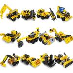 12 Packs Prefilled Easter Eggs with Toys Construction Cars Building Blocks (12 in 1), 3.4" Easter Eggs for Easter Eggs Hunt, Easter Basket Stuffers, Party Favor, Easter Filling, Classroom Prize by Joyin Inc.