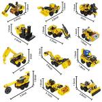 12 Packs Prefilled Easter Eggs with Toys Construction Cars Building Blocks (12 in 1), 3.4" Easter Eggs for Easter Eggs Hunt, Easter Basket Stuffers, Party Favor, Easter Filling, Classroom Prize by Joyin Inc.