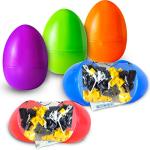 12 Packs Prefilled Easter Eggs with Toys Construction Cars Building Blocks (12 in 1), 3.4" Easter Eggs for Easter Eggs Hunt, Easter Basket Stuffers, Party Favor, Easter Filling, Classroom Prize by Joyin Inc.