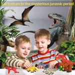 12PCS Pre Filled Easter Eggs Dinosaurs Party Favors Party Supplies Building Blocks Mini Animal Educational Toy Stacking Block Sets Science STEM Gift for Boys & Girls Kids Age 6+ by JGM