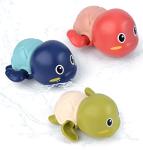 TOHIBEE Bath Toys, 3 Pack Cute Swimming Turtle Bath Toys for Toddlers 1-3, Floating Wind Up Toys for 1 Year Old Boy Girl, New Born Baby Bathtub Water Toys, Preschool Toddler Pool Toys from TOHIBEE