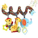 Hanging Toys for Car Seat Crib Mobile, willway Infant Baby Spiral Plush Toys for Crib Bed Stroller Car Seat Bar from yutuo
