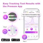Ovulation Test Strips Powered by Premom Ovulation Predictor APP, FSA Eligible, 40 Ovulation Test and 10 Pregnancy Test Strips, 40LH +10HCG from Easy Healthcare Corporation