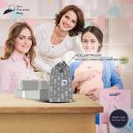 Cotton Nursing Cover - Large Breastfeeding Cover with Built-in Burp Cloth & Pocket - Soft, Breathable, Chemical-Free, 360Â° Coverage, Gray Nursing Cover for Breastfeeding by San Francisco Baby by San Francisco Baby